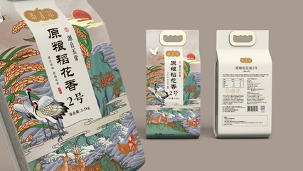 泰正宗五常有機大米包裝設計 簡約自然與品牌傳承的完美融合